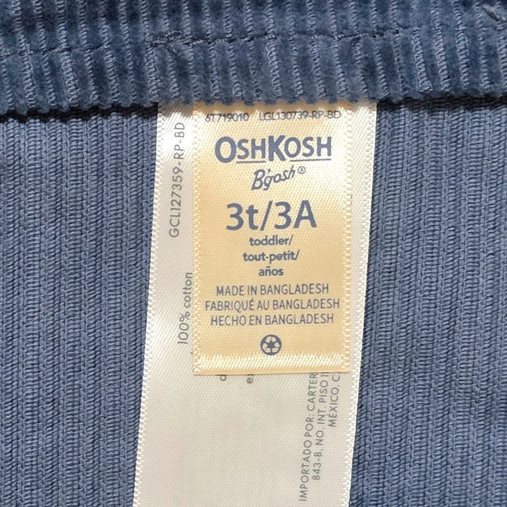 OshKosh B'gosh - Toddler Girls' Blue Corduroy Button-Front Skirtall
